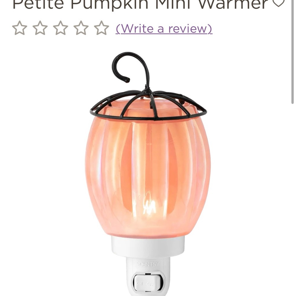 Scentsy Petite Pumpkin Warmer in Soft Orange